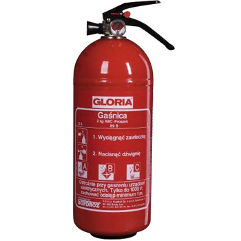 Extincteur à poudre GLORIA PD2 GA Extincteur à poudre GLORIA PD2 GA