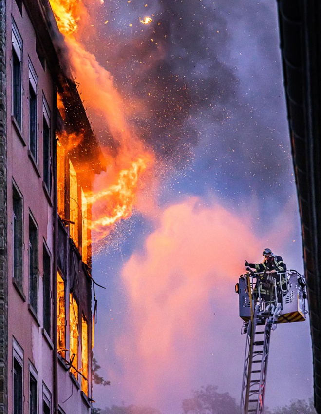 Incendie Lyon Croix Rousse-Crédit Photos Jeremy Cordier