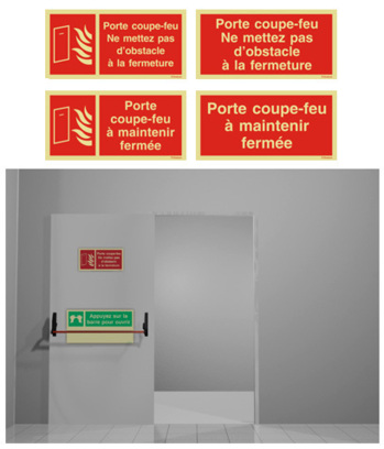 Signalisation incendie des Portes coupe-feu Signalisation incendie des Portes coupe-feu