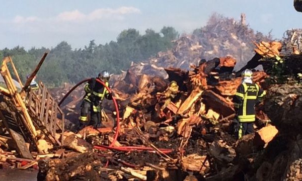 Incendie à Vernaison