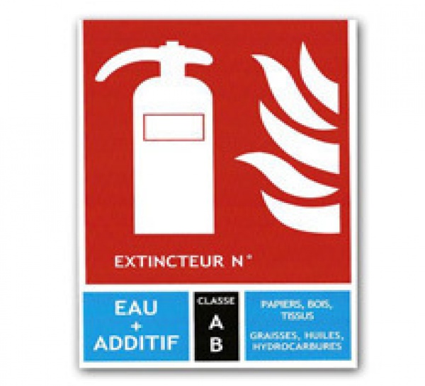 Signalisation incendie pour extincteurs